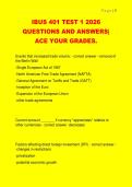 IBUS 401 TEST 1 2026  QUESTIONS AND ANSWERS&vert;  ACE YOUR GRADES&period; 