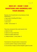 IBUS 401 - EXAM 1 2026  QUESTIONS AND ANSWERS&vert; ACE  YOUR GRADES&period;