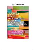 Test Bank for Advanced Health Assessment & Clinical Diagnosis in Primary Care&comma; 7th Edition &vert; Complete Q&A