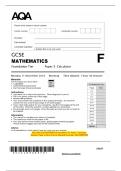 2024 AQA GCSE MATHEMATICS Foundation Tier Paper 3 Calculator  Question Paper & Mark Scheme &lpar;Merged&rpar; November 2024 &lbrack;VERIFIED&rsqb;