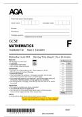 2025 AQA GCSE MATHEMATICS Foundation Tier Paper 2 Calculator   Question Paper & Mark Scheme &lpar;Merged&rpar; June 2025 &lbrack;VERIFIED&rsqb; 