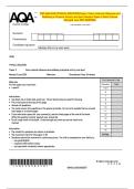 2025 AQA GCSE PHYSICAL EDUCATION Paper 2 Socio-Cultural Influences and  Wellbeing in Physical Activity and Sport Question Paper & Mark Scheme  &lpar;Merged&rpar; June 2025 &lbrack;VERIFIED&rsqb;