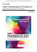 Test Bank - Lehne&rsquo;s Pharmacology for Nursing Care &ndash; 11th Edition by Jacqueline Burchum & Laura Rosenthal &vert;  Complete 2025&ndash;2026 NCLEX-Style Questions with Verified Answers and Rationales &ndash; Full Chapters 1&ndash;110