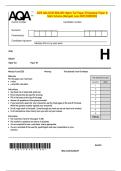 2025 AQA GCSE BIOLOGY Higher Tier Paper 2H Question Paper &  Mark Scheme &lpar;Merged&rpar; June 2025 &lbrack;VERIFIED&rsqb;