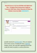 I human case study Week &num;9 Case on A 16-Year-Old Male with Right Hand Pain &ndash; Complete Clinical Assessment&comma; Diagnosis&comma; Treatment&comma; SOAP Note&comma; Patient Education & Follow-Up &lpar;Walden University 2026&rpar; SCREENSHOTS