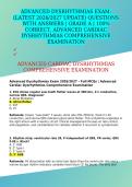 ADVANCED DYSRHYTHMIAS EXAM&colon; &lpar;LATEST 2026&sol;2027 UPDATE&rpar; QUESTIONS WITH ANSWERS &vert; GRADE A &vert; 100&percnt; CORRECT&comma; ADVANCED CARDIAC DYSRHYTHMIAS COMPREHENSIVE EXAMINATION
