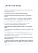 APEA Predictor Exam 3&period;Questions with Solutions