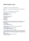 APEA Predictor exam questions with solutions
