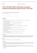 WGU C783 AHN2 TASK 1&colon; Performance Assessment&colon; Initiating & Planning Data Migration Project &vert; NEW 2026