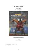 Test Bank for Human Physiology&colon; From Cells to Systems&comma; 8th Edition by Lauralee Sherwood &vert; Complete Q&A