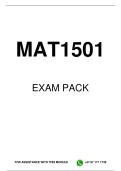 MAT1501 EXAM PACK 2026