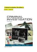 Criminal Investigation &lpar;11th Edition&rpar; by Charles R&period; Swanson &vert; Comprehensive Study and Reference Material