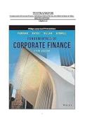 Fundamentals of Corporate Finance&comma; 5th Edition by Robert &comma; David &comma; Bates & Gillan&period; &lpar;All Chapters 1-21&rpar; &vert; TEST BANK