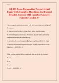 GL101 Exam Preparation 2026 &ndash; Newest Actual Exam with Complete Q&A &lpar;Verified&comma; Graded A&plus;&rpar;
