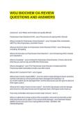 WGU BIOCHEM OA REVIEW QUESTIONS AND ANSWERS&period;