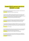 FISDAP Trauma Exam &vert; Verified Practice Questions & Correct Detailed Answers &vert; 2026&sol;2027 A&plus; Grade
