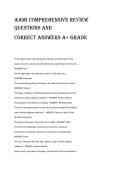 AAMI Comprehensive Review   Questions and   correct Answers A&plus; GRADE  