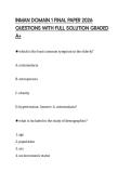 INMAN DOMAIN 1 FINAL PAPER 2026 QUESTIONS WITH FULL SOLUTION GRADED A&plus;