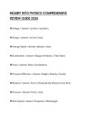 INQUIRY INTO PHYSICS COMPREHENSIVE REVIEW GUIDE 2026