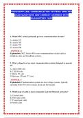 MISSISSIPPI &lpar;MS&rpar; COMMUNICATION SYSTEMS UPDATED EXAM QUESTIONS AND CORRECT ANSWERS WITH GUARANTEED PASS