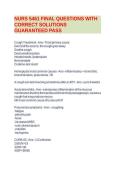 NURS 5461 FINAL QUESTIONS WITH CORRECT SOLUTIONS GUARANTEED PASS