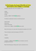 NCMA Practice Test Exam UPDATED ACTUAL  QUESTIONS AND CORRECT ANSWERS