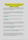 Athlete protection swim USAG SafeSport Exam  UPDATED ACTUAL QUESTIONS AND  CORRECT ANSWERS