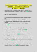 USA Swimming Athlete Protection Training Exam  UPDATED ACTUAL QUESTIONS AND  CORRECT ANSWERS