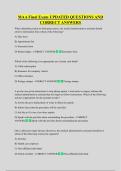 MAA Final Exam UPDATED QUESTIONS AND  CORRECT ANSWERS