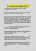 MAA 100 Final Review Exam UPDATED  QUESTIONS AND CORRECT ANSWERS