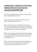 INTERNATIONAL COMMITTEE OF RED CROSS PREMIUM REVIEW SET 2026 PRACTICE SOLUTION GUARANTEED PASS