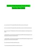 Module 8 Biochemistry Exam Prep &ndash; Practice Q&A &lpar;2026&rpar;