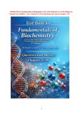 Bank for Fundamentals of Biochemistry Life at the Molecular Level 5th Edition by Donald Voet&comma; Judith G&period; Voet&comma; Charlotte W&period; Pratt Questions and Answers chapter 1-28 
