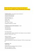 NR 667 CEA FNP Capstone Practicum & Intensive &ndash; Comprehensive Module Notes &lpar;Chamberlain University&rpar;