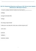 BIO 101&colon; Chapter&sol;Lab 6 Questions and Answers &lpar;100 &percnt;Score&rpar; Latest Updated  2026 Answers &vert; With Expert Solutions 