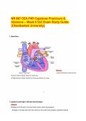NR 667 CEA FNP Capstone Practicum & Intensive &ndash; Week 8 Exit Exam Study Guide &lpar;Chamberlain University&rpar;
