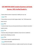 CNT Written Exam 2026 &vert; Questions with 100&percnt; Correct Answers Complete &vert; Updated 2026 &sol; 2027 Verified by Experts