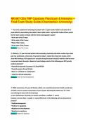 NR 667 CEA FNP Capstone Practicum & Intensive &ndash; Final Exam Study Guide &lpar;Chamberlain University&rpar;