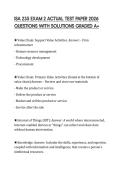 ISA 235 EXAM 2 ACTUAL TEST PAPER 2026 QUESTIONS WITH SOLUTIONS GRADED A&plus;