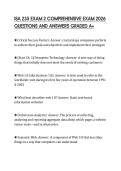 ISA 235 EXAM 2 COMPREHENSIVE EXAM 2026 QUESTIONS AND ANSWERS GRADED A&plus;