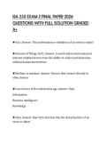 ISA 235 EXAM 2 FINAL PAPER 2026 QUESTIONS WITH FULL SOLUTION GRADED A&plus;