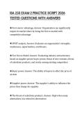 ISA 235 EXAM 2 PRACTICE SCRIPT 2026 TESTED QUESTIONS WITH ANSWERS