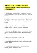 ISM 3004 EXAM 1 EXAMINATION TEST PAPER UPDATED 2026 GUARANTEED TO PASS GRADED A&plus;