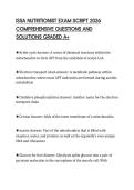 ISSA NUTRITIONIST EXAM SCRIPT 2026 COMPREHENSIVE QUESTIONS AND SOLUTIONS GRADED A&plus;