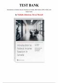 Introduction to Federal Income Taxation in Canada &ndash; Nathalie Johnstone & Devan Mescall &lpar;44th Edition&comma; 2023&ndash;2024&rpar; &vert; Complete Test Bank with Study Guide &lpar;All Chapters&rpar;