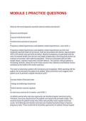 MODULE 1 PRACTICE QUESTIONS