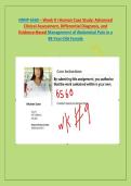 Limited -Time Offer Package for&colon; NRNP 6560 &ndash; Week 9 i-Human Case Study&colon; Advanced Clinical Assessment&comma; Differential Diagnosis&comma; and Evidence-Based Management of Abdominal Pain