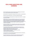 RCAL NABS QUESTIONS AND ANSWERS