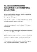 IVY SOFTWARE MBA PREPWORKS FUNDAMENTALS OF ECONOMICS ACTUAL EXAM PAPER 2026