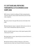 IVY SOFTWARE MBA PREPWORKS FUNDAMENTALS OF ECONOMICS EXAM SCRIPT 2026
